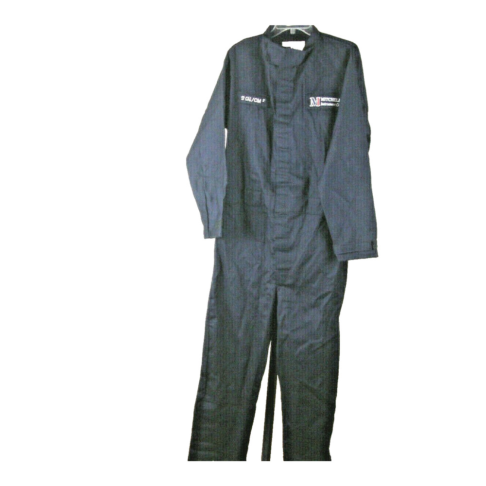 FR Coveralls Size Mens Large Navy Blue 12 Cal/CM Arc rating (ATPV 12)